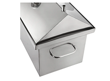 Коптильня гарячого та холодного копчення "XK" неіржавка сталь 2 мм, 2 яруси та 3 гачки + подарунок, фото 5