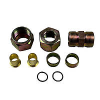 Аварійне з'єднання метал розбірний прямий 15x15