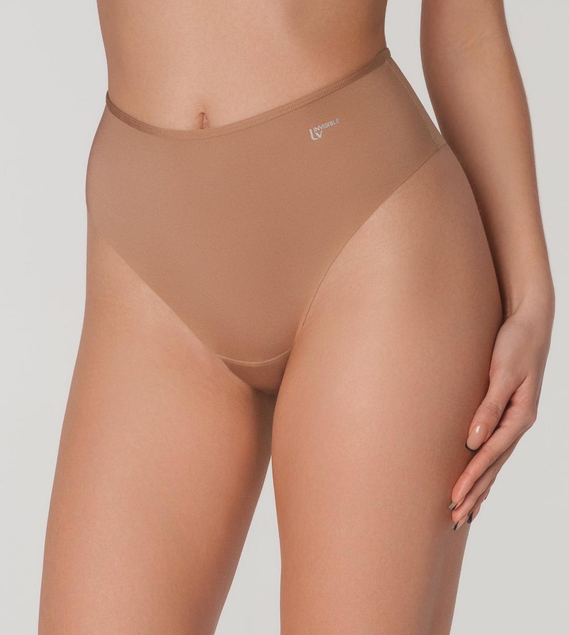 Трусики жіночі La Vivas 10207 безшовні з мікрофібри, колір Пісочний, розмір M, фото 1