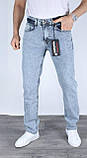 Джинси Revolver чоловічі МОМ вільні стрейч 30 блакитні, фото 2