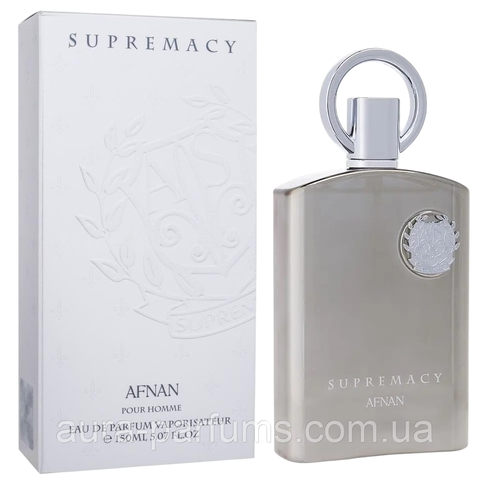 Чоловічі парфуми Afnan Supremacy Pour Homme Silver Eau De Parfum Парфумована вода  150 ml/мл