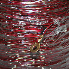 Шнур для електропастуха 500м, 2*0,4мм, 0,3 Ом/м, фото 4