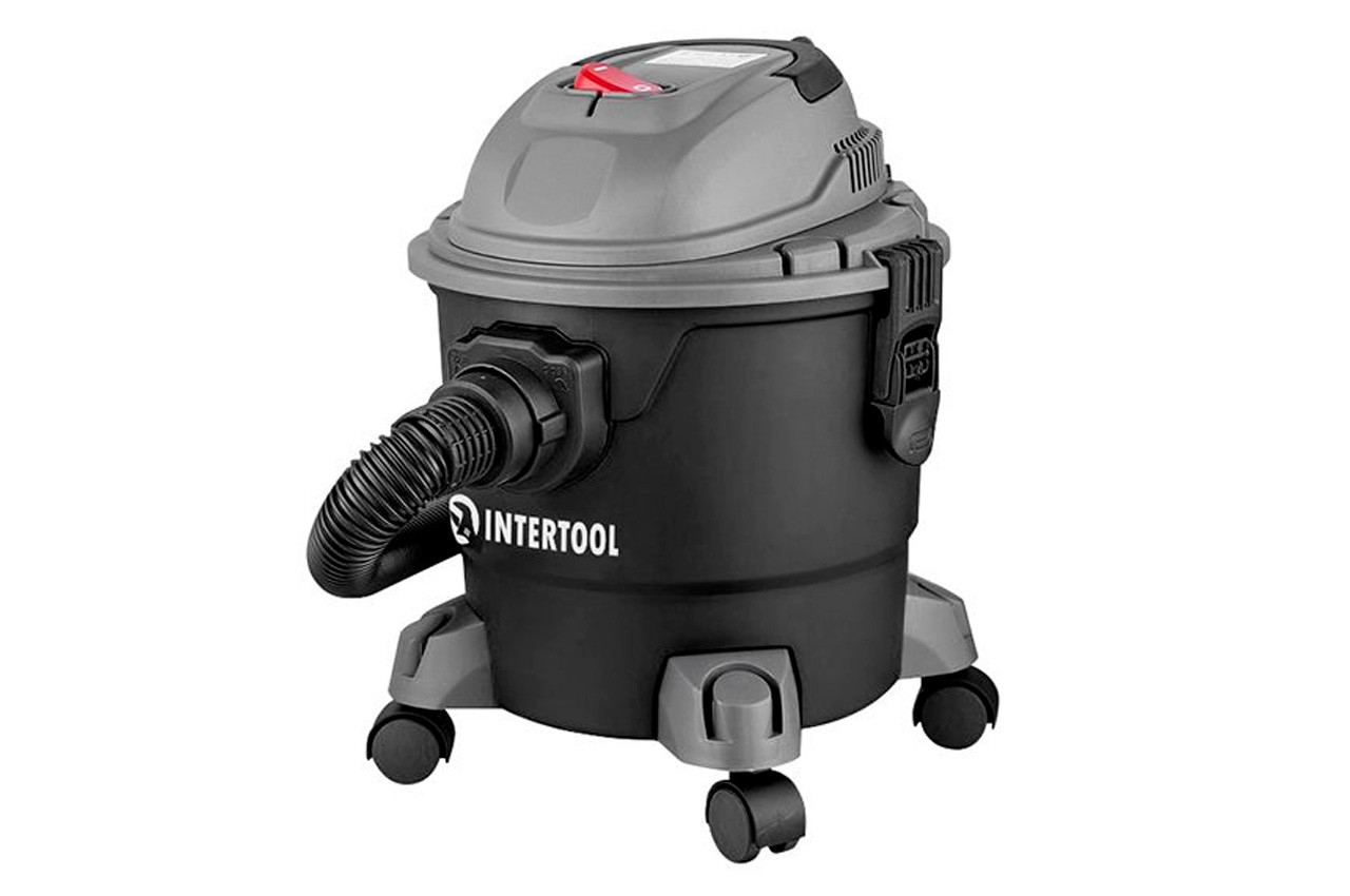 Пилосос промисловий Intertool 1000Вт x 15л (DT-1015), фото 1