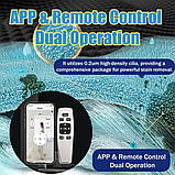 Робот для миття вікон HCR-21B з автоматичним розпиленням води, пультом, додатком Tuya, квадратний, фото 8