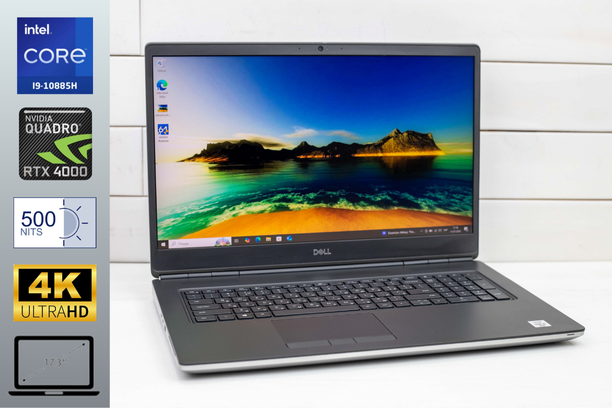 Dell Precision 7750 Workstation | i9-10885H | 32Gb RAM | 1Tb SSD | RTX 4000 8GB | 4K 17.3” Б/В