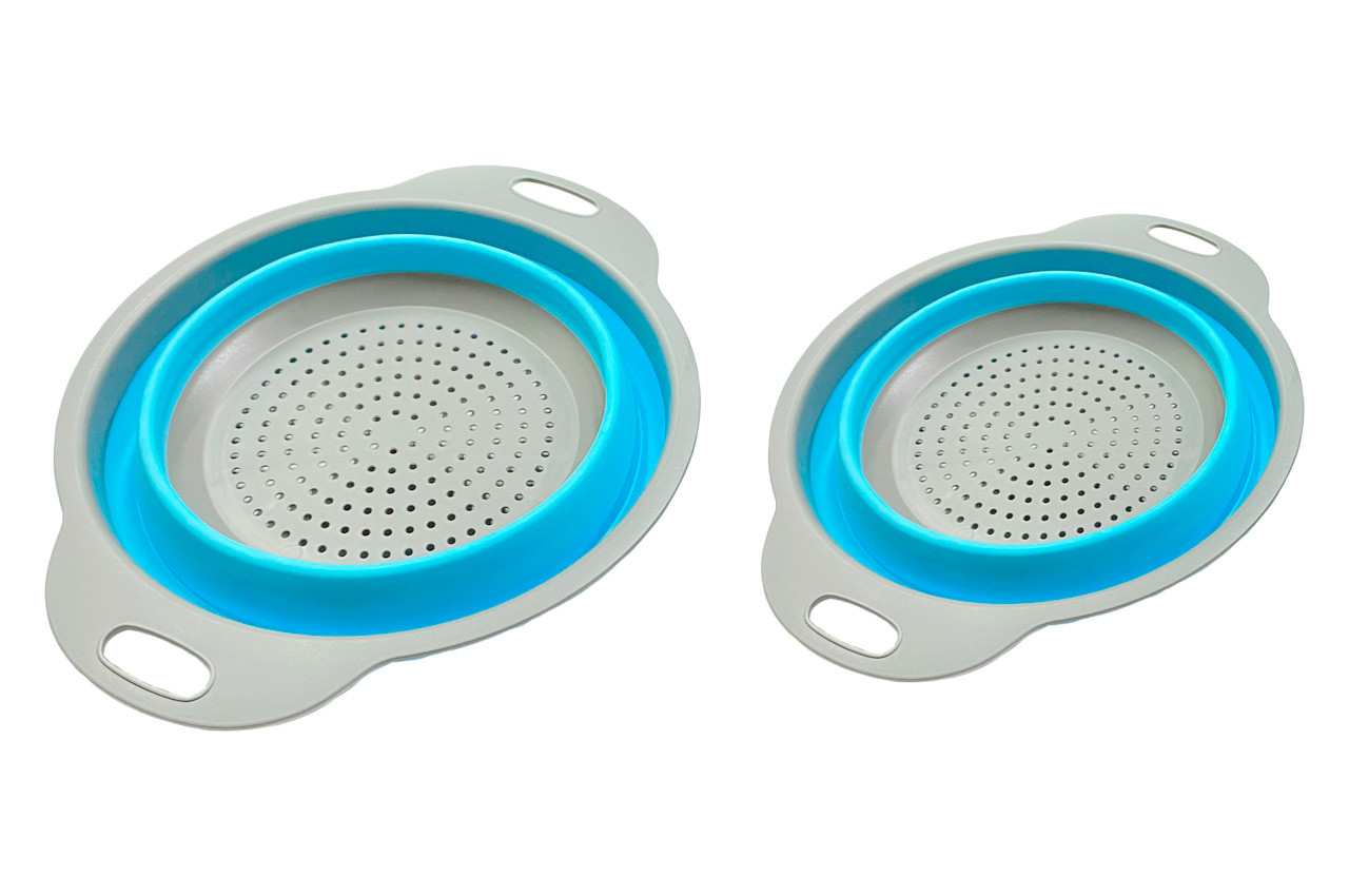 Набір друшляків складних 185 x 220мм силіконові (2шт) (S-13731), фото 1