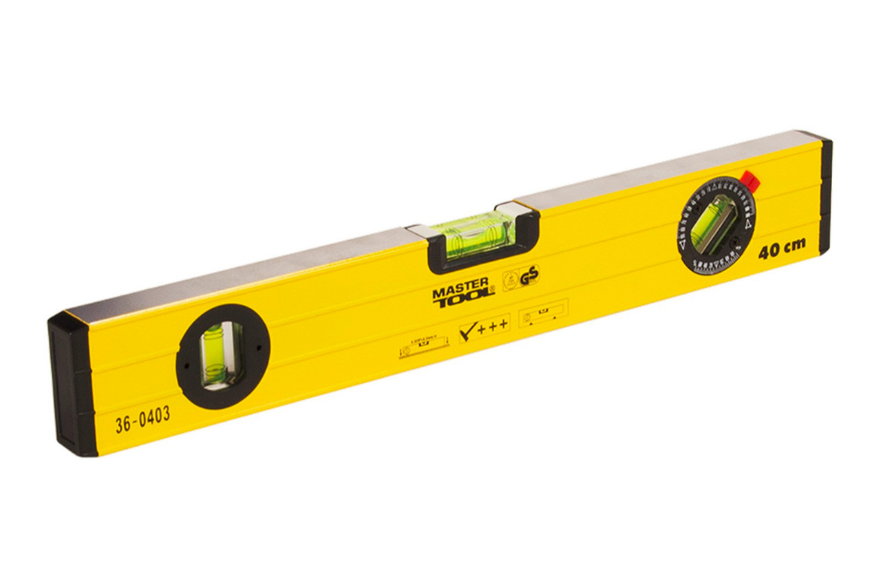 Рівень Mastertool 400 мм з поворотною капсулою (36-0403), фото 1