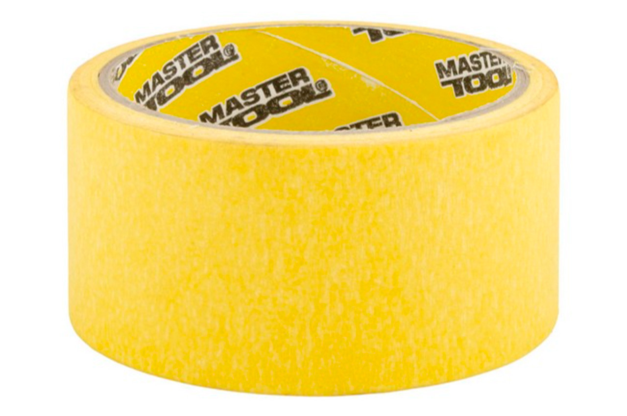 Стрічка малярська Mastertool 50 мм х 20 м жовта (79-9904) (6 шт.), фото 1