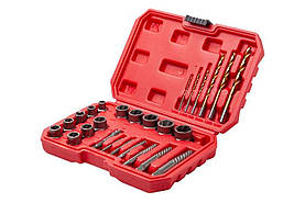 Набір екстракторів та свердлів для гвинтів та гайок Intertool 26ед (SD-8009)