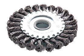 Щітка дискова Apro 125 мм x М14 плетені (830431)