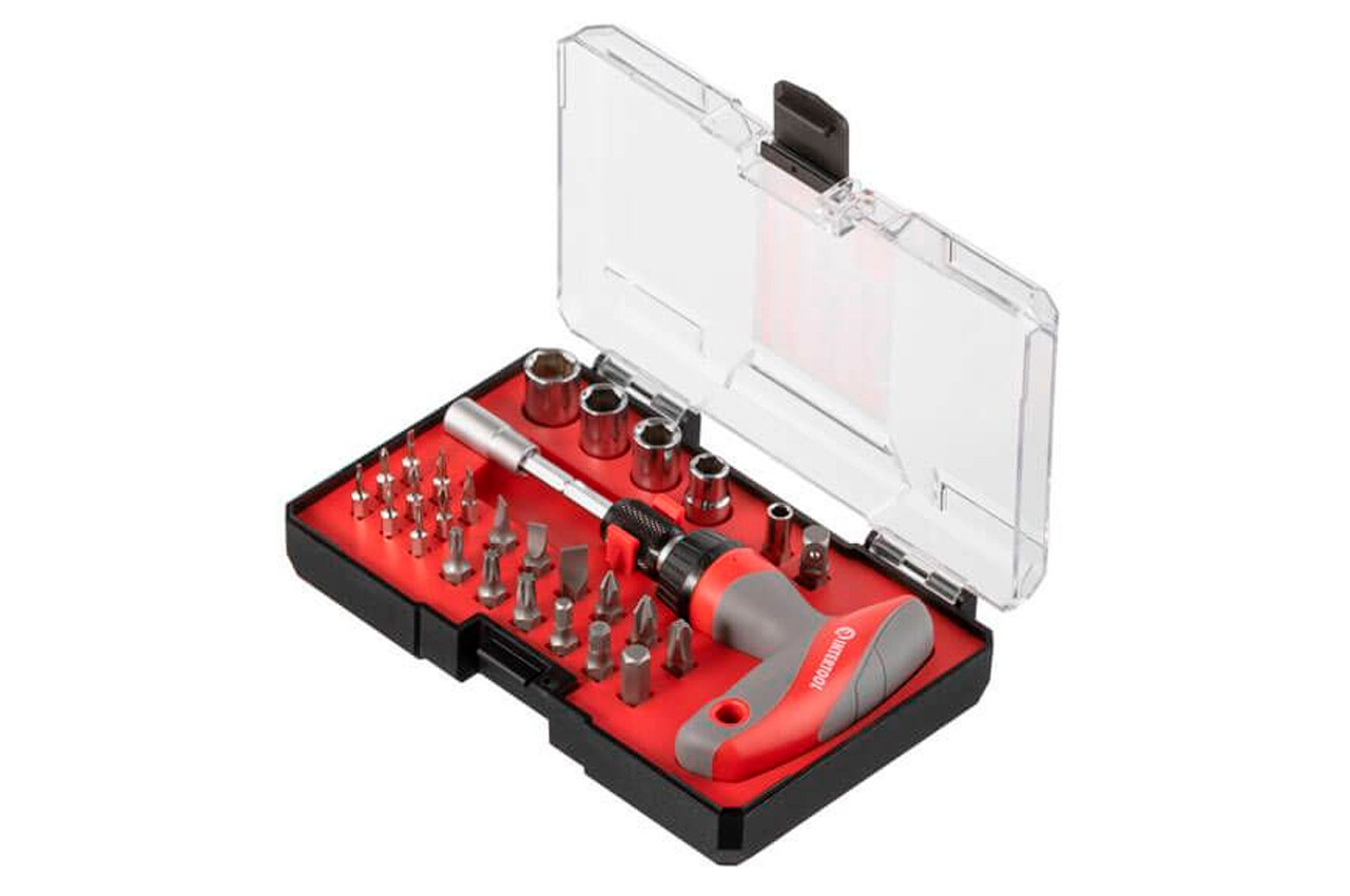 Викрутка Intertool Т-подібна реверсійна 29 од. (VT-3330), фото 1