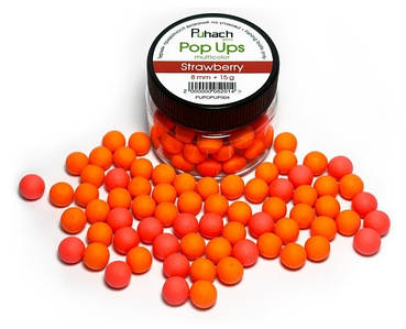 Плавальні бойли Puhach Baits Pop Ups 8 мм Multicolor/Полуниця