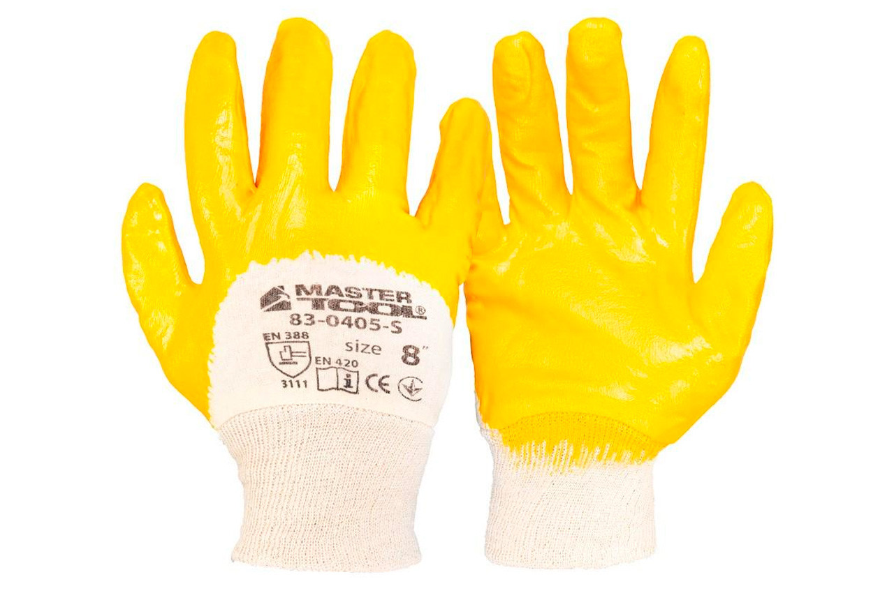 Рукавички Mastertool нітрит 8" (83-0405-M) (6 шт.), фото 1