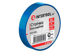 Стрічка ізоляційна Intertool 25 м синя (IT-0025) (10 шт.)