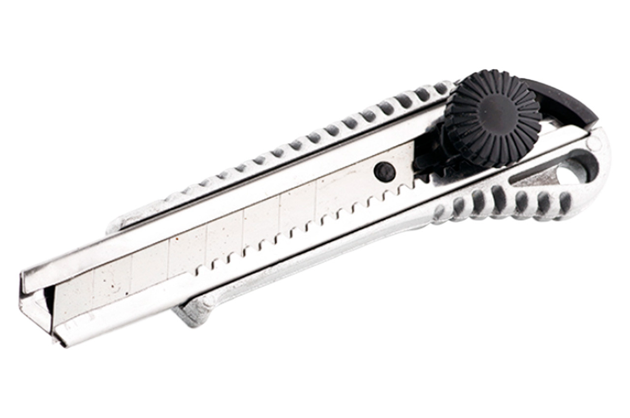 Ніж Сила 18 мм гвинтовий металевий (400228), фото 1