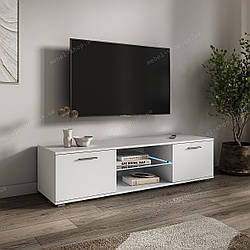 Сучасна довга тумбочка під телевізор з LED-підсвіткою для спальні, 140 см