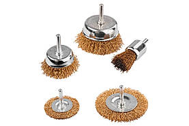 Набір щіток Mastertool 25 x 50 x 50 x 75 x 75 мм (5 шт.) (19-9501)