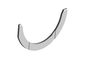 Півкільце упорне розбігу колінвалуChery Amulet A11 - 480-1005015