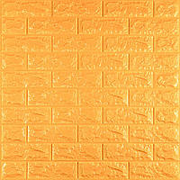 3D панель самоклеюча 700х770х7мм цегла Золотий (011-7) SW-00000052