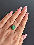 Камінь без оправи смарагд овал. Натуральний кабошон зі смарагду. Розмір 13.3*11.5*6.5 мм., фото 4