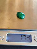 Камінь без оправи смарагд овал. Натуральний кабошон зі смарагду. Розмір 16*12*7 мм., фото 5
