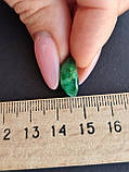 Камінь без оправи смарагд овал. Натуральний кабошон зі смарагду. Розмір 16*12*7 мм., фото 6