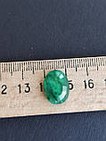 Камінь без оправи смарагд овал. Натуральний кабошон зі смарагду. Розмір 16*12*7 мм., фото 8