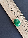 Камінь без оправи смарагд овал. Натуральний кабошон зі смарагду. Розмір 16*12*7 мм., фото 9