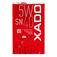 Моторна синтетична  олива XADO Atomic Oil 5W-40 SN RED BOOST ХА 26269 4 літри