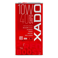 Моторна напівсинтетична олива XADO Atomic Oil 10W-40 SHPD (SL/CI-4) RED BOOST  ХА 26349 5л