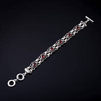 Браслет Схід червоне скло 21см купити біжутерію оптом в інтернеті