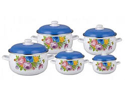 Набір каструль ем. 5-пр. індукційне дно, 2,6/3,5/4,5/5,6/6л EB-1879 ТМ EDENBERG