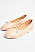 Балетки дитячі для дівчинки бежевого кольору 204303T Безкоштовна доставка, фото 2