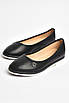 Балетки дитячі для дівчинки чорного кольору 204305T Безкоштовна доставка, фото 2