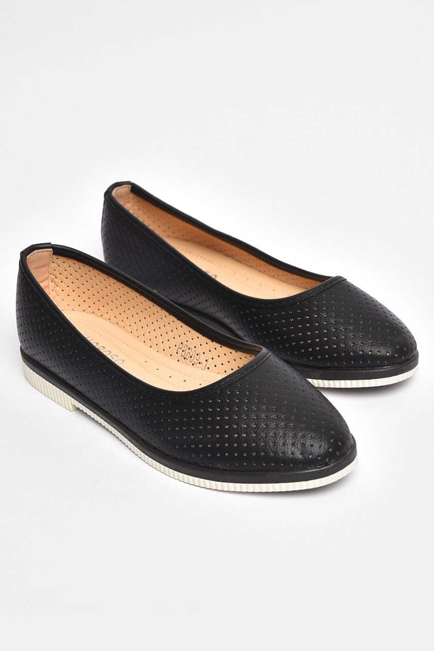 Балетки дитячі для дівчинки чорного кольору 204308T Безкоштовна доставка, фото 1