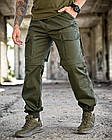 Літні тактичні штани шорти джогери MINISTERIUM олива ПП7807, фото 2