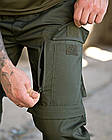 Літні тактичні штани шорти джогери MINISTERIUM олива ПП7807, фото 4