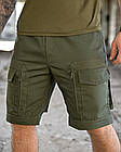 Літні тактичні штани шорти джогери MINISTERIUM олива ПП7807, фото 9