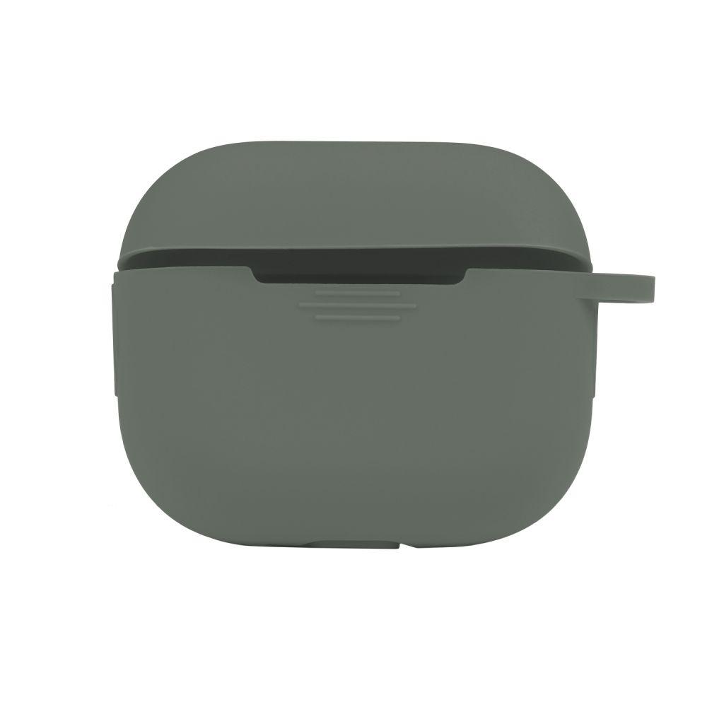 Чохол-футляр для навушників Silicone Case with microfibra для Airpods 4, Pine green, фото 1