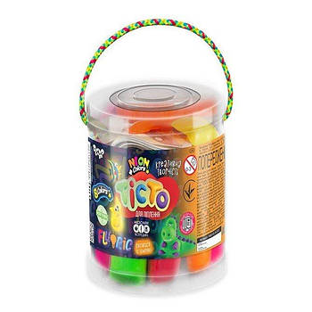 Творчість "Тісто для ліплення "FLUORIC" 8 кольорів укр. TMD-FL8-01U G-Rich