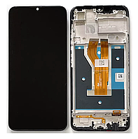 Дисплей Realme C11 2021 / С20 / С21 / Narzo 50i чорний Екран з сенсором (модуль) + рамка