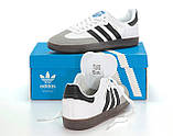 Кросівки чоловічі Адідас Adidas Samba Og White Black Granite B75806, фото 2