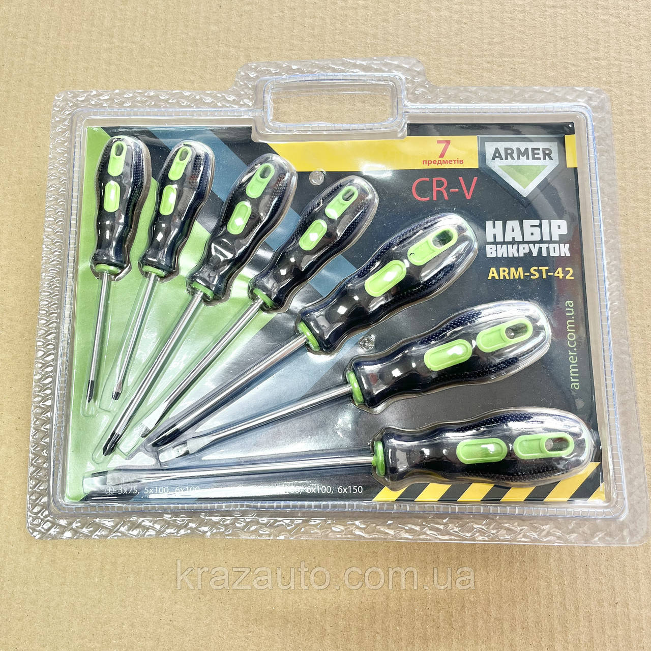 Набір викруток 7 предметів CR-V. ARM-ST-42, фото 1