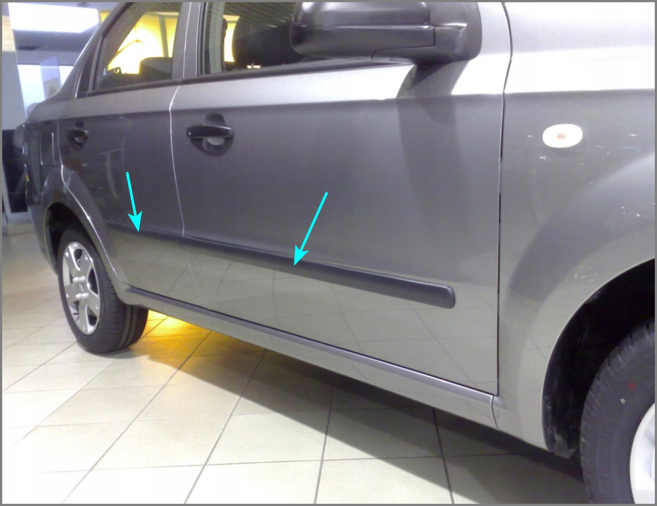 Молдинги на двері для Сhevrolet Aveo T250 седан, ЗАЗ Vida седан 2006+, фото 1