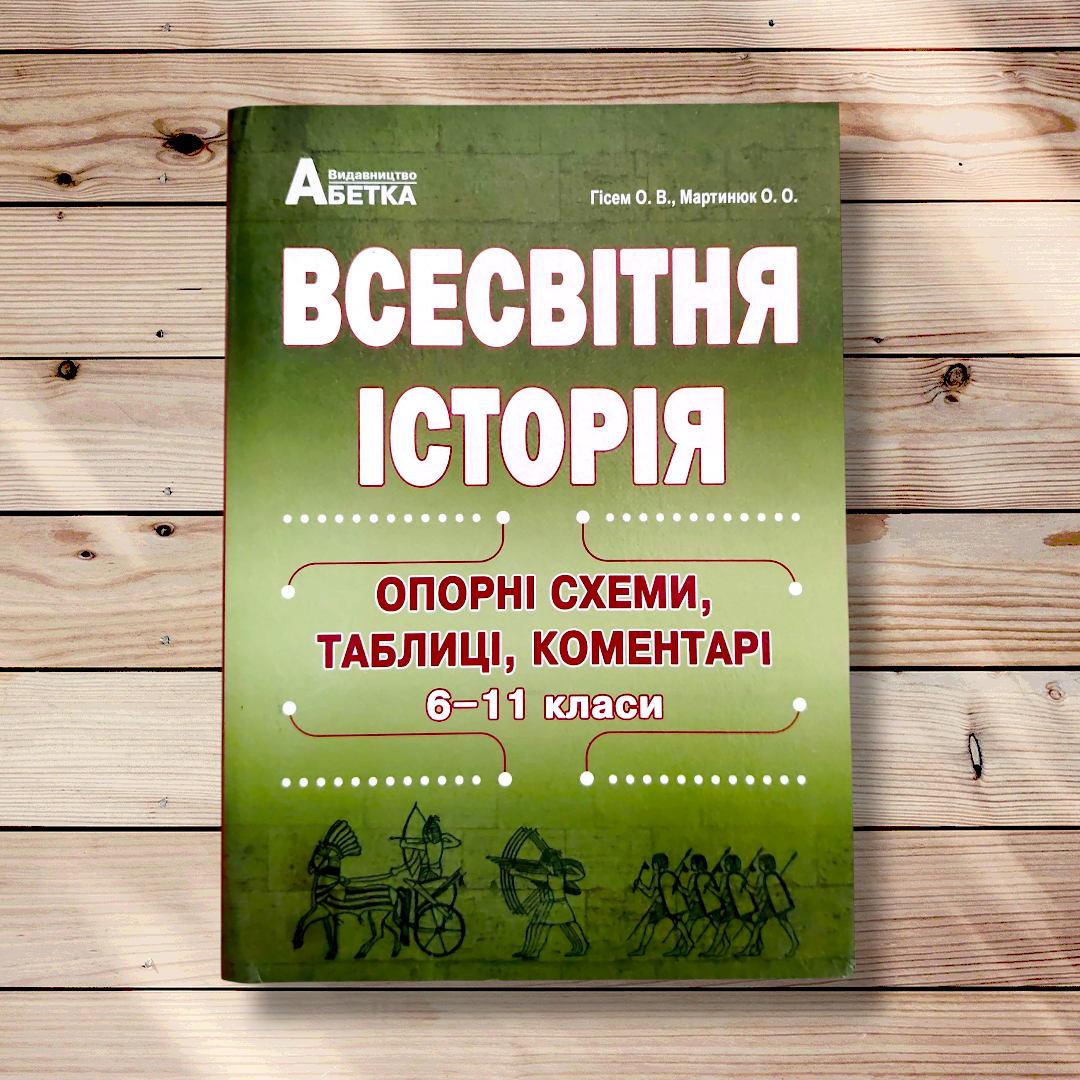 ЗНО Всесвітня історія Опорні схеми Таблиці Коментарі 6-11 класи Авт: Гісем О. Вид: Абетка, фото 1