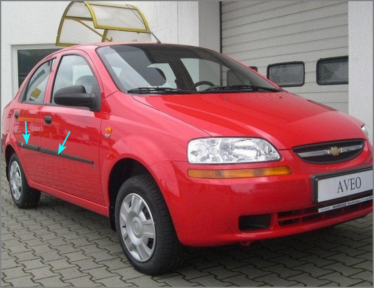 Молдинги на двері для Сhevrolet Aveo T200 седан 2002-2008, фото 1