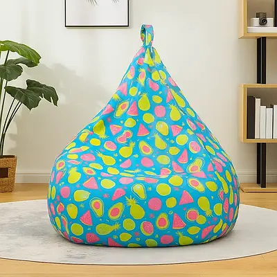 М'яке крісло мішок груша Фрукти дитині / Безкаркасне сидіння пуфик для відпочинку в дитячій кімнаті Пінопласт