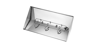 Коптильня гарячого копчення "S" неіржавка сталь 1.5 мм, 2 яруси та 3 гачки + подарунок, фото 2