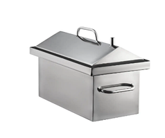 Коптильня гарячого копчення "S" неіржавка сталь 1.5 мм, 2 яруси та 3 гачки + подарунок