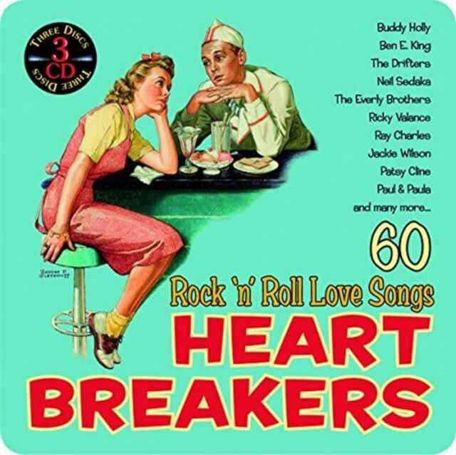 Various Artists – Heartbreakers: Rock ‘N’ Roll Love Songs (3cd, Metalbox) (2017) (CD Audio)
